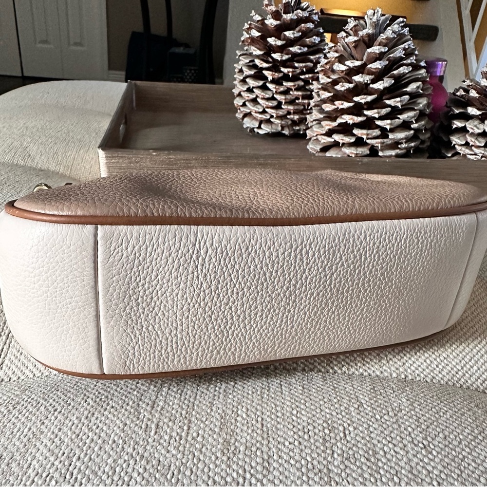 Coach-Teri Shoulder Bag in Colorblock Taupe/Multi Pebble Leather - Picture 5 of 9